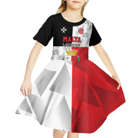 Custom Malta Rugby Kid Short Sleeve Dress L-imtaten Go Champions - Wonder Print Shop