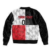 Custom Malta Rugby Sleeve Zip Bomber Jacket L-imtaten Go Champions - Wonder Print Shop