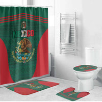 Mexico Football Bathroom Set Aztec Eagle Spirit - Wonder Print Shop