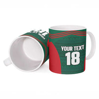Custom Mexico Football Ceramic Mug Aztec Eagle Spirit - Wonder Print Shop