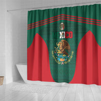 Mexico Football Shower Curtain Aztec Eagle Spirit - Wonder Print Shop