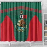 Mexico Football Shower Curtain Aztec Eagle Spirit - Wonder Print Shop