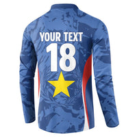 Custom Paraguay Football Button Sweatshirt La Albirroja Pride - Wonder Print Shop