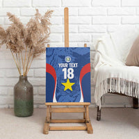 Custom Paraguay Football Canvas Wall Art La Albirroja Pride - Wonder Print Shop