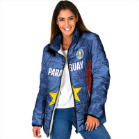 Custom Paraguay Football Padded Jacket La Albirroja Pride - Wonder Print Shop