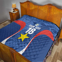 Custom Paraguay Football Quilt La Albirroja Pride - Wonder Print Shop
