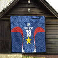 Custom Paraguay Football Quilt La Albirroja Pride - Wonder Print Shop