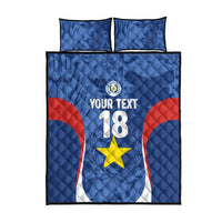 Custom Paraguay Football Quilt Bed Set La Albirroja Pride - Wonder Print Shop