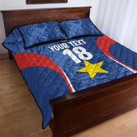 Custom Paraguay Football Quilt Bed Set La Albirroja Pride - Wonder Print Shop