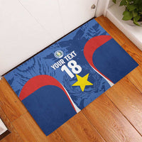 Custom Paraguay Football Rubber Doormat La Albirroja Pride - undefined