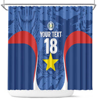 Custom Paraguay Football Shower Curtain La Albirroja Pride - Wonder Print Shop