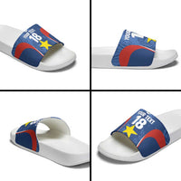 Custom Paraguay Football Slide Sandals La Albirroja Pride - Wonder Print Shop