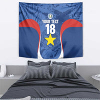 Custom Paraguay Football Tapestry La Albirroja Pride - Wonder Print Shop