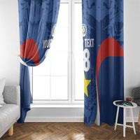 Custom Paraguay Football Window Curtain La Albirroja Pride - Wonder Print Shop