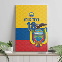 Ecuador Football Custom Canvas Wall Art La Tricolor Pride - Wonder Print Shop
