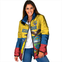 Ecuador Football Custom Padded Jacket La Tricolor Pride - Wonder Print Shop