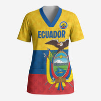 Ecuador Football Custom Scrub Top La Tricolor Pride - Wonder Print Shop