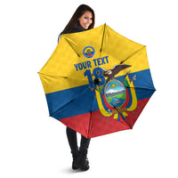 Ecuador Football Custom Umbrella La Tricolor Pride - Wonder Print Shop
