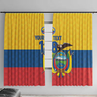 Ecuador Football Custom Window Curtain La Tricolor Pride - Wonder Print Shop
