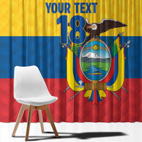 Ecuador Football Custom Window Curtain La Tricolor Pride - Wonder Print Shop