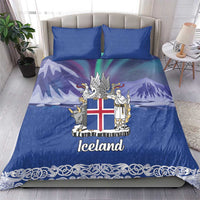 Iceland Bedding Set Icelandic Landscape Northern Lights