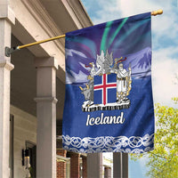 Iceland Garden Flag Icelandic Landscape Northern Lights