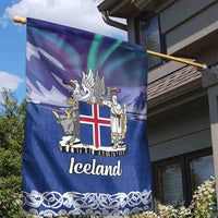 Iceland Garden Flag Icelandic Landscape Northern Lights