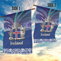 Iceland Garden Flag Icelandic Landscape Northern Lights