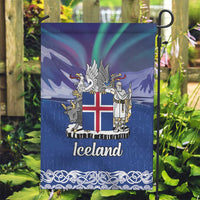 Iceland Garden Flag Icelandic Landscape Northern Lights