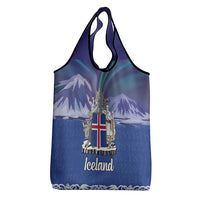 Iceland Grocery Bag Icelandic Landscape Northern Lights