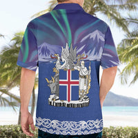 Iceland Hawaiian Shirt Icelandic Landscape Northern Lights