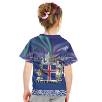 Iceland Kid T Shirt Icelandic Landscape Northern Lights