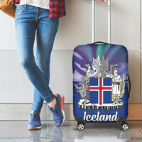 Iceland Luggage Cover Icelandic Landscape Northern Lights
