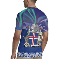 Iceland Rugby Jersey Icelandic Landscape Northern Lights