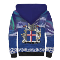 Iceland Sherpa Hoodie Icelandic Landscape Northern Lights