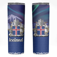 Iceland Skinny Tumbler Icelandic Landscape Northern Lights