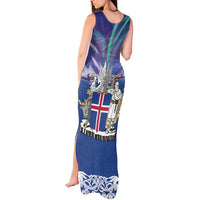 Iceland Tank Maxi Dress Icelandic Landscape Northern Lights