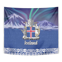 Iceland Tapestry Icelandic Landscape Northern Lights