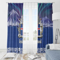 Iceland Window Curtain Icelandic Landscape Northern Lights