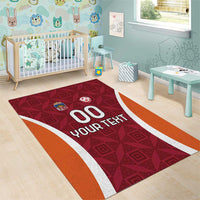 Custom Latvia Football Area Rug Latvijas Futbola Izlase