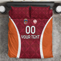 Custom Latvia Football Bedding Set Latvijas Futbola Izlase