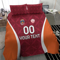 Custom Latvia Football Bedding Set Latvijas Futbola Izlase