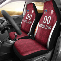 Custom Latvia Football Car Seat Cover Latvijas Futbola Izlase