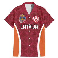 Custom Latvia Football Family Matching Mermaid Dress and Hawaiian Shirt Latvijas Futbola Izlase