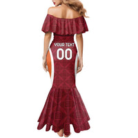 Custom Latvia Football Family Matching Mermaid Dress and Hawaiian Shirt Latvijas Futbola Izlase