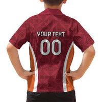 Custom Latvia Football Family Matching Puletasi and Hawaiian Shirt Latvijas Futbola Izlase