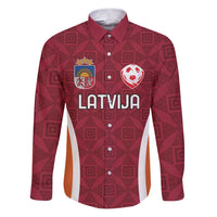 Custom Latvia Football Family Matching Puletasi and Hawaiian Shirt Latvijas Futbola Izlase