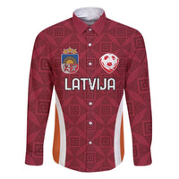 Custom Latvia Football Family Matching Short Sleeve Bodycon Dress and Hawaiian Shirt Latvijas Futbola Izlase