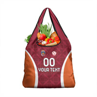 Custom Latvia Football Grocery Bag Latvijas Futbola Izlase