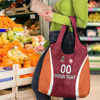 Custom Latvia Football Grocery Bag Latvijas Futbola Izlase